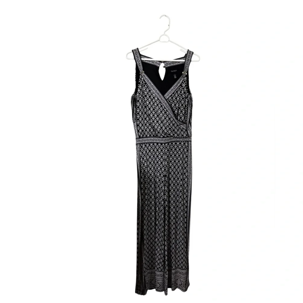 White House Black Market Monochrome Geometric Jumpsuit - Picture 5 of 5